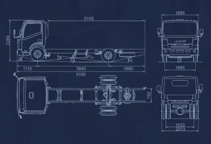 Изотермический фургон JAC N 75